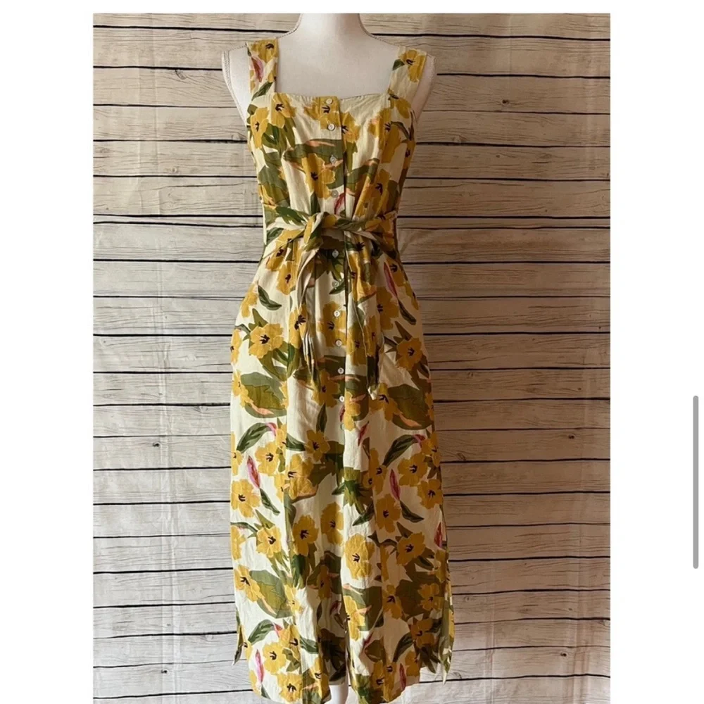 L*Space Floral Linen Blend Dress Mykonos in Ibiza - Picture 5 of 13